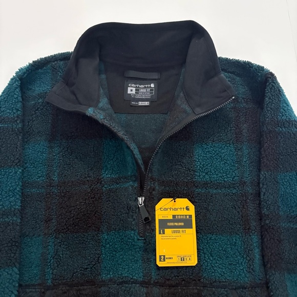 Men’s Carhartt Loose Fit Fleece Pullover Half-Zip Medium MSRP $100 - Picture 4 of 5